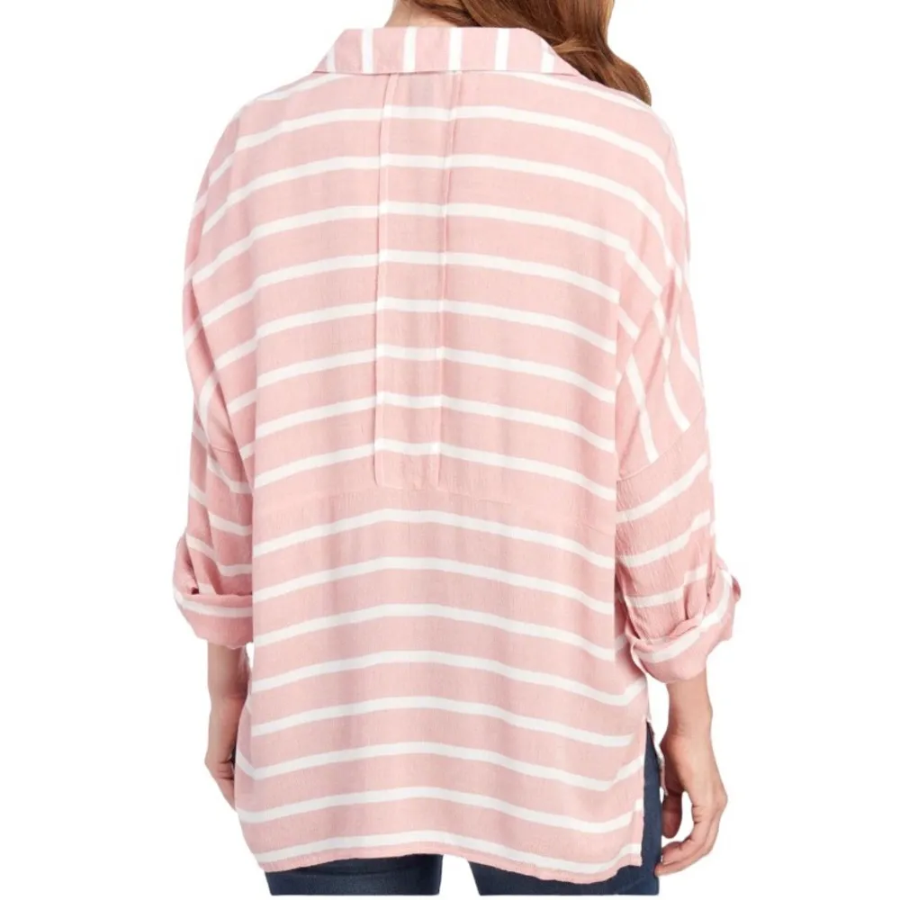 Nine West Jeans Striped Popover Top Size S - Image 3