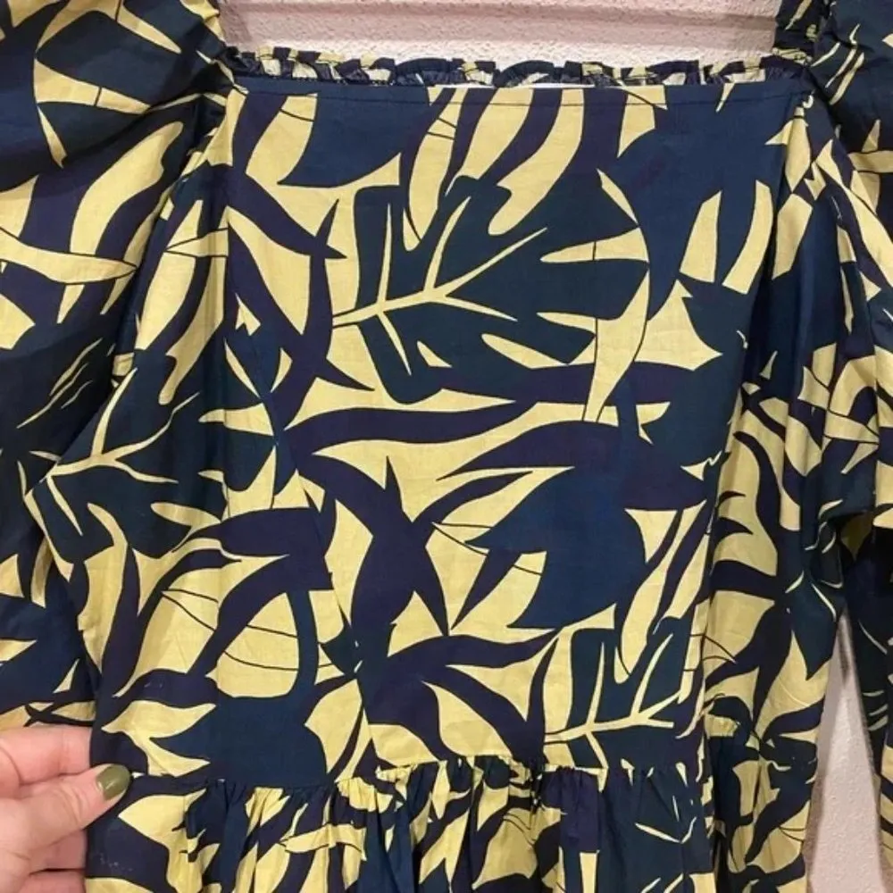 Ba&sh Winny Organic Cotton Printed Short Mini Dress Size Small EUC - Image 3