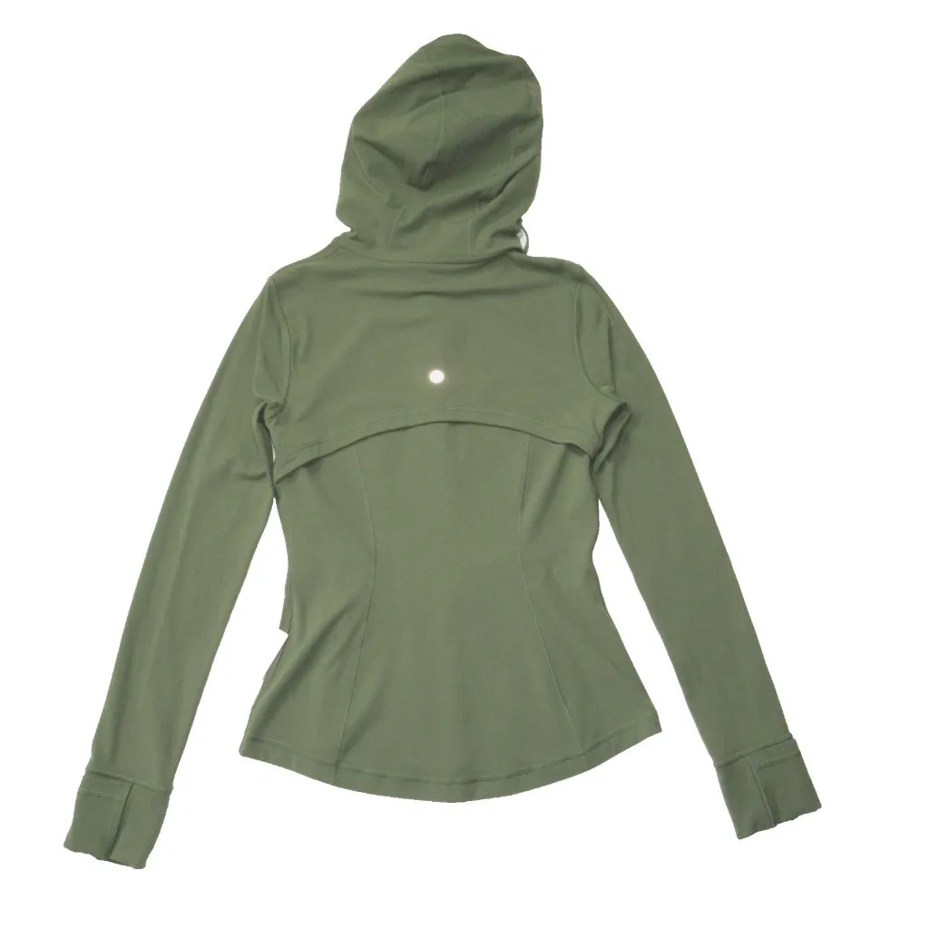 NWT Lululemon Hooded Define Jacket *Nulu in Green Twill Stretch Full Zip 6 - Image 7