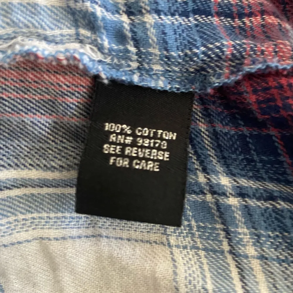 Catherine Malandrino flannel M plaid popover. - Image 6