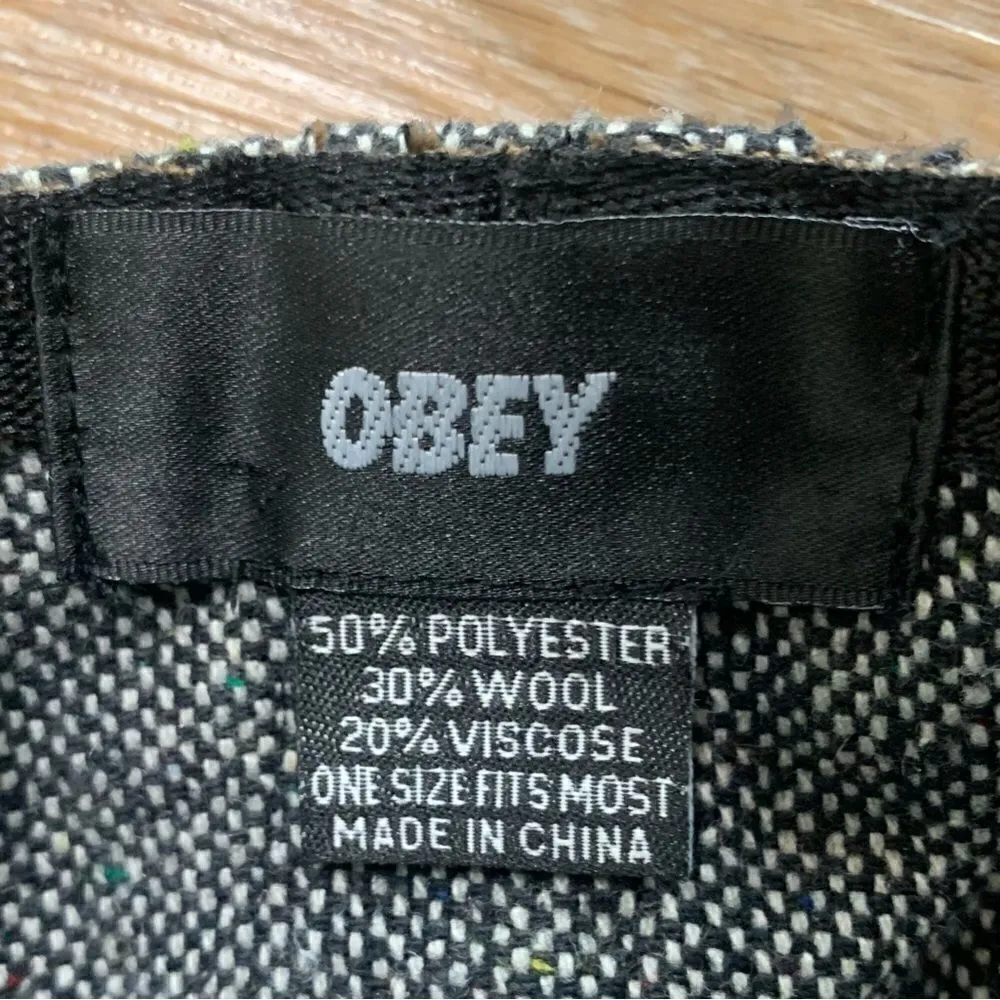 Obey Women’s Wool Blend Adjustable Tweed Hat - Image 10