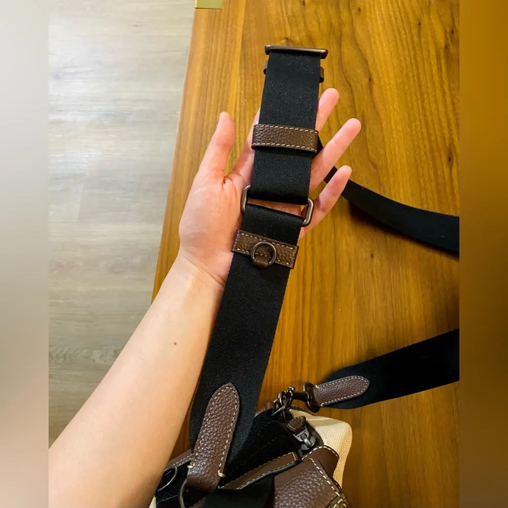 NWOT Coach Leather Backpack Unisex Brown/Tan Classic Style - Image 8