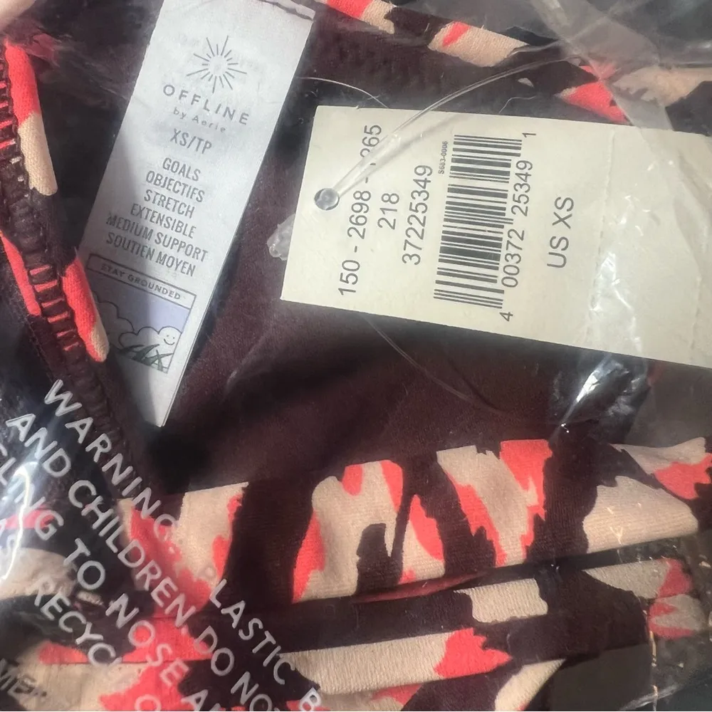 NWT  Offline Goals Stretch Medium Support Sports Bra Printed Size XS NEW - Image 9