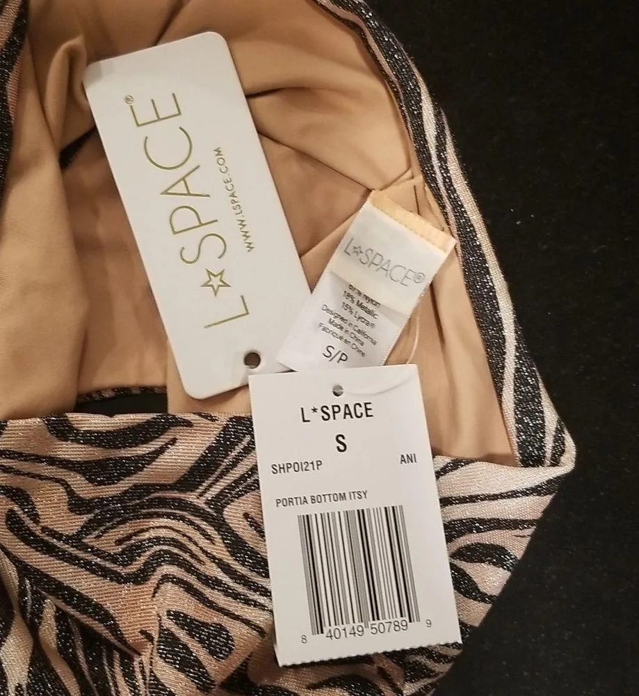 💕L*SPACE💕 Animal Instinct Bikini Set Siren Top + Portia Itsy Bottom Small NWT - Image 11