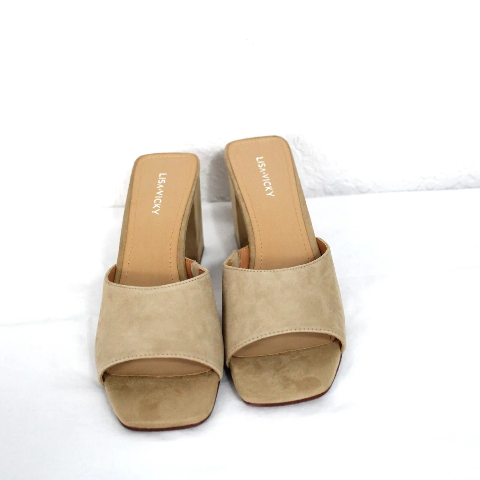 Lisa Vicky Women's Vital Slide Sandal Size 9 NIB Tan - Image 2