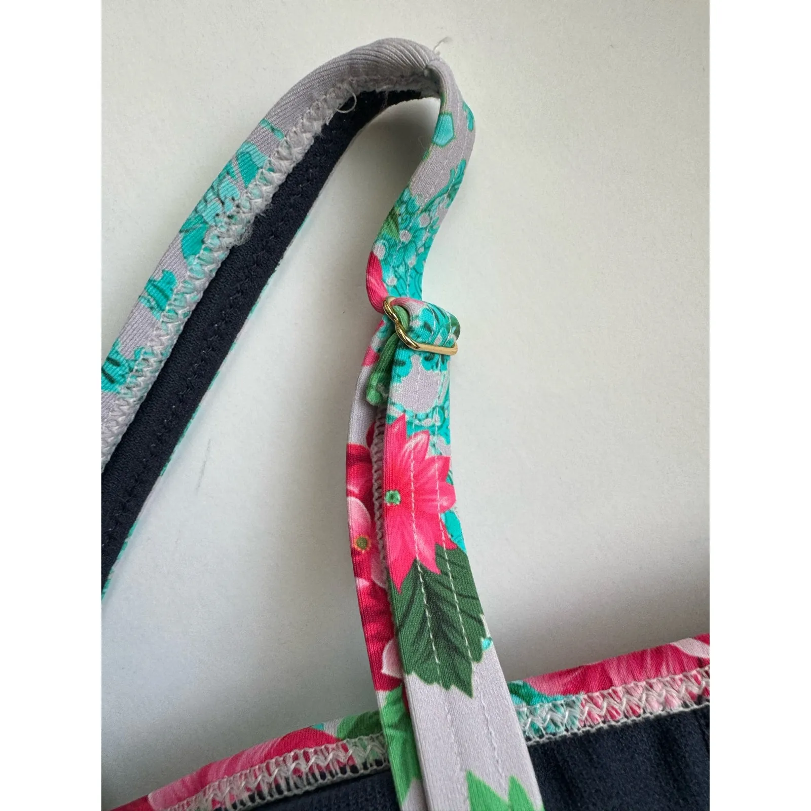 NWT Johnny Was Japer Ruched One-Piece Swimsuit in Floral Multi Sz XS - Image 9