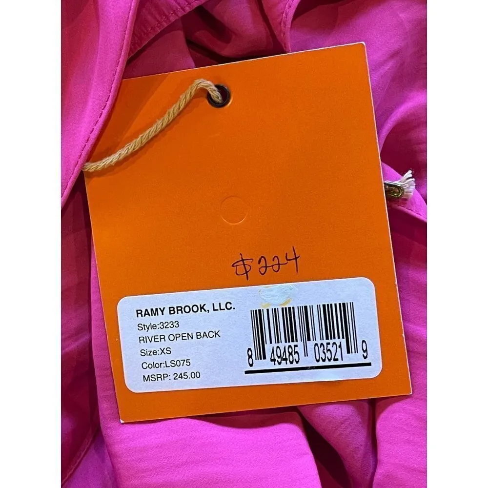 Ramy Brook Pink Sleeveless River Open Back‎ Blouse Size S - Image 12