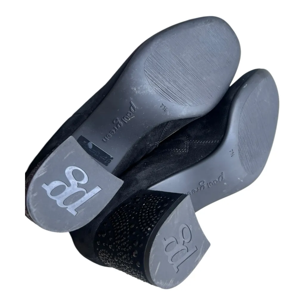 Paul Green OberMaterial Black Suede Ankle Booties Size 10 - Image 5