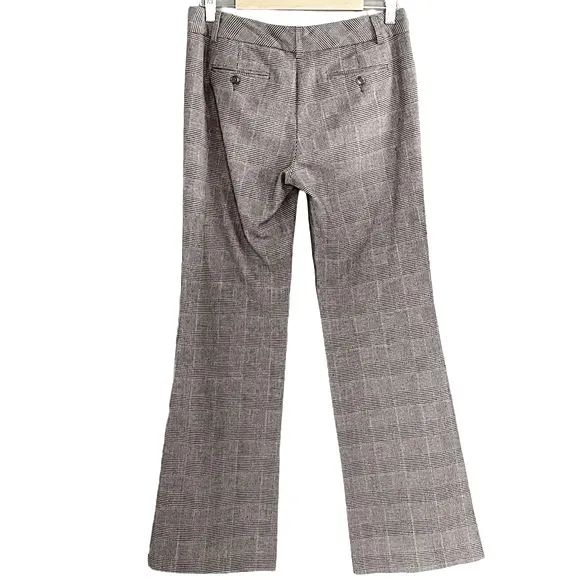 Norma Kamali Pants Black & White Glen Plaid Wide Leg Dress Trouser Womens Size 6 - Image 2