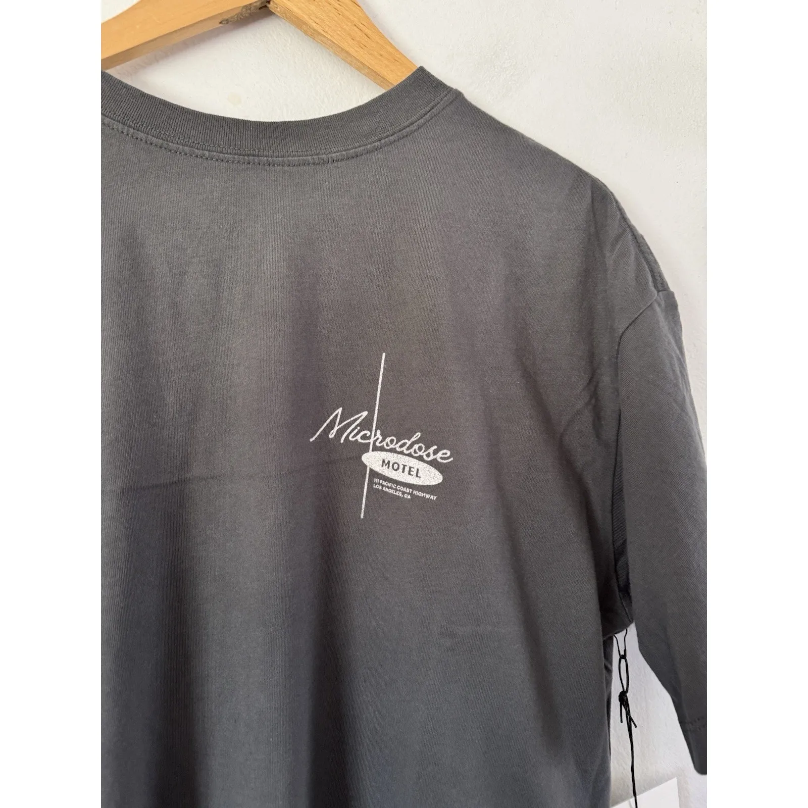 NWT Spiritual Gangster Micro Motel Boyfriend Tee Gray Women’s Size Small - Image 5