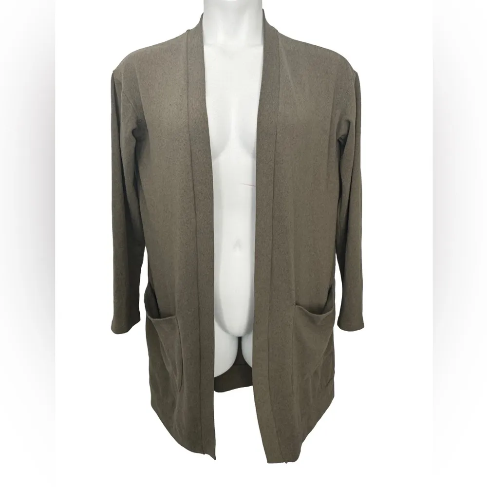 Tickled Teal Women’s Olive Comfy Cardigan - Image 2