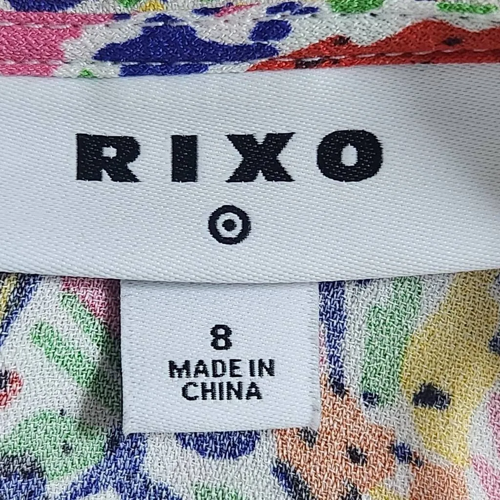 Rixo Floral Maxi Dress Size 8 Rixo for Target Floral Dress with Puffy Sleeves Yellow Size M - Image 8