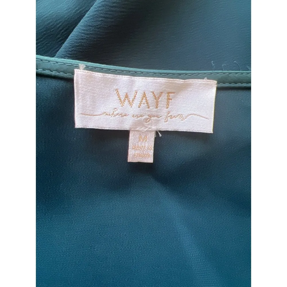 The Bridget Cutout Long Sleeve Cocktail Midi Dress WAYF size Medium - Image 5