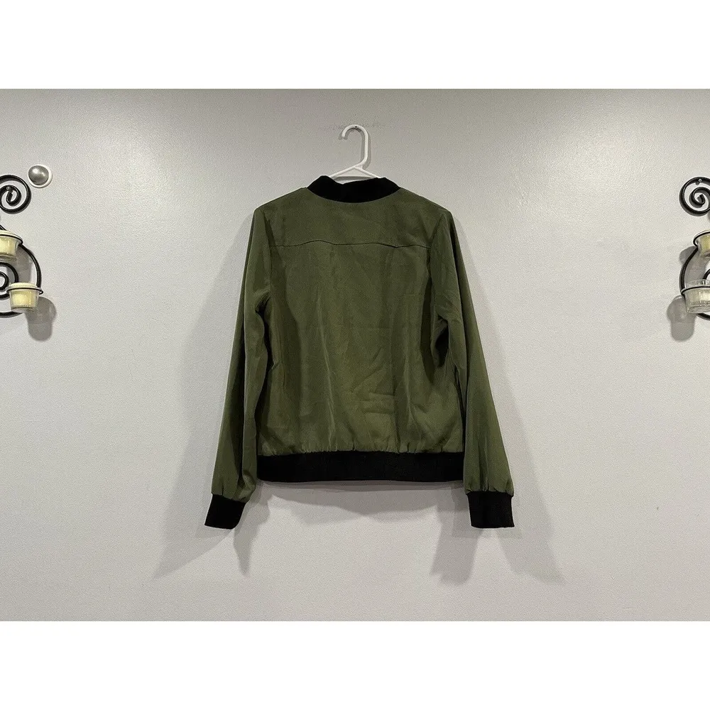 The Limited Green Bomber Jacket Large L - Image 4