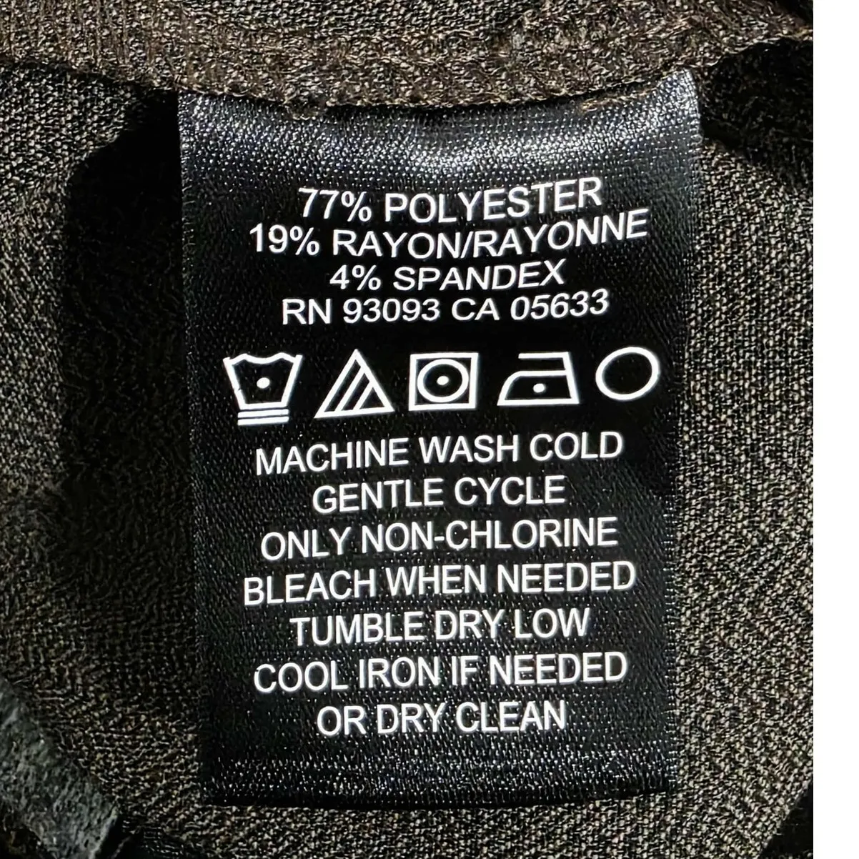 Nic + Zoe Flared Leg Polyester Blend Pants Trousers Brown Size 6 - Image 4