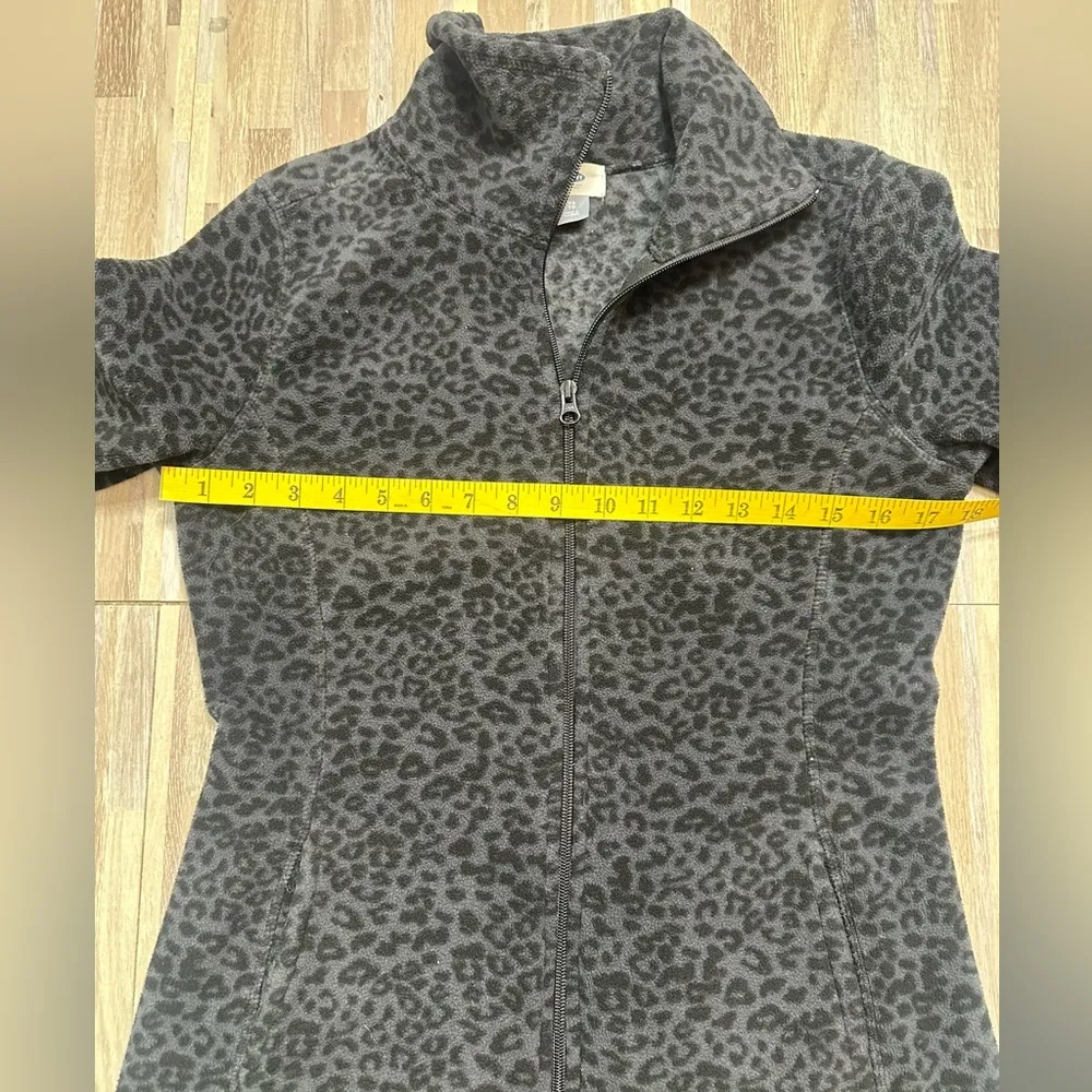 Women's Black Leopard Print Jacket from Old Navy, Size XS - Image 12