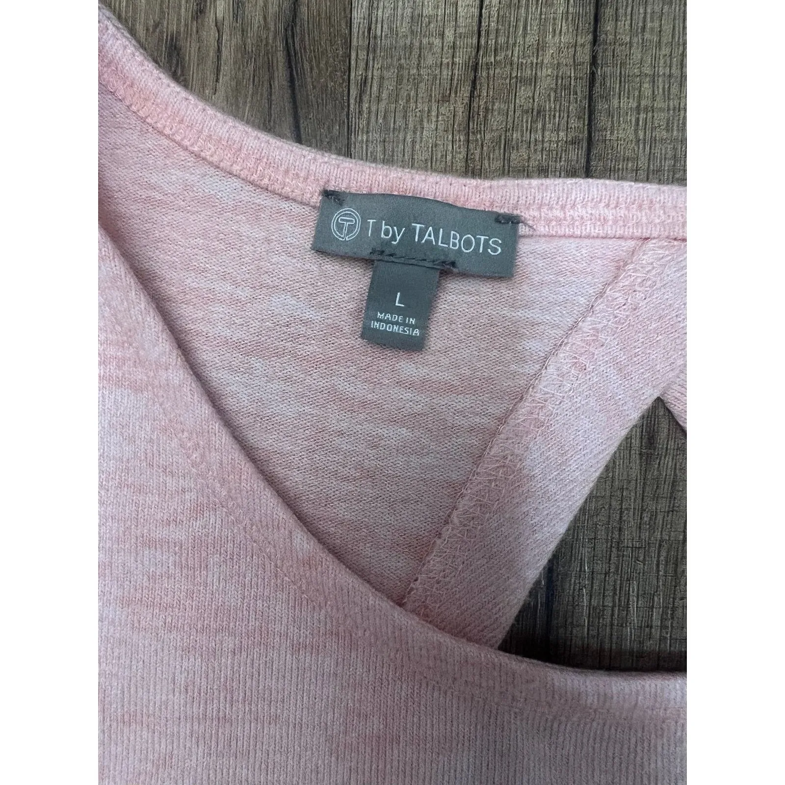 Talbots Women's Cut Out Back‎ Knit Midi Stretch Dress Peach Blossom Size L - Image 9