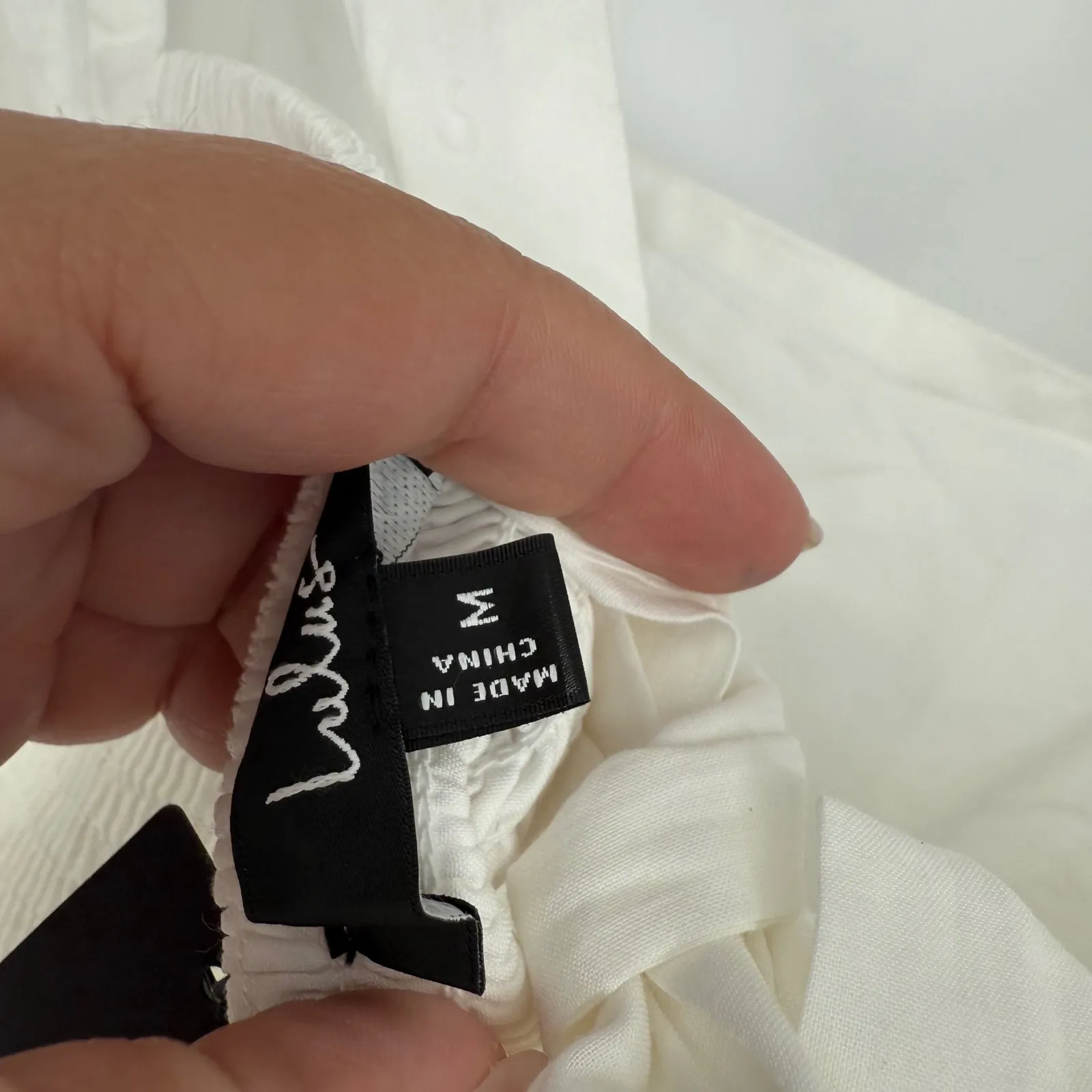 Lulus Stylish Merriment White Puff Sleeve Embroidered Midi Dress Size‎ M - Image 9