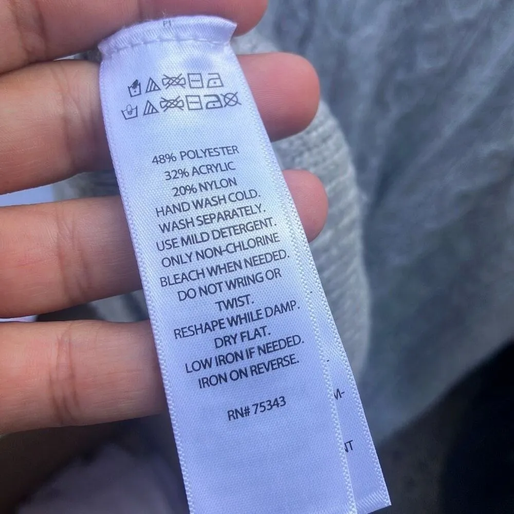 488. Rachel Zoe dolman sleeve braided knit mock neck sweater 1X - Image 4