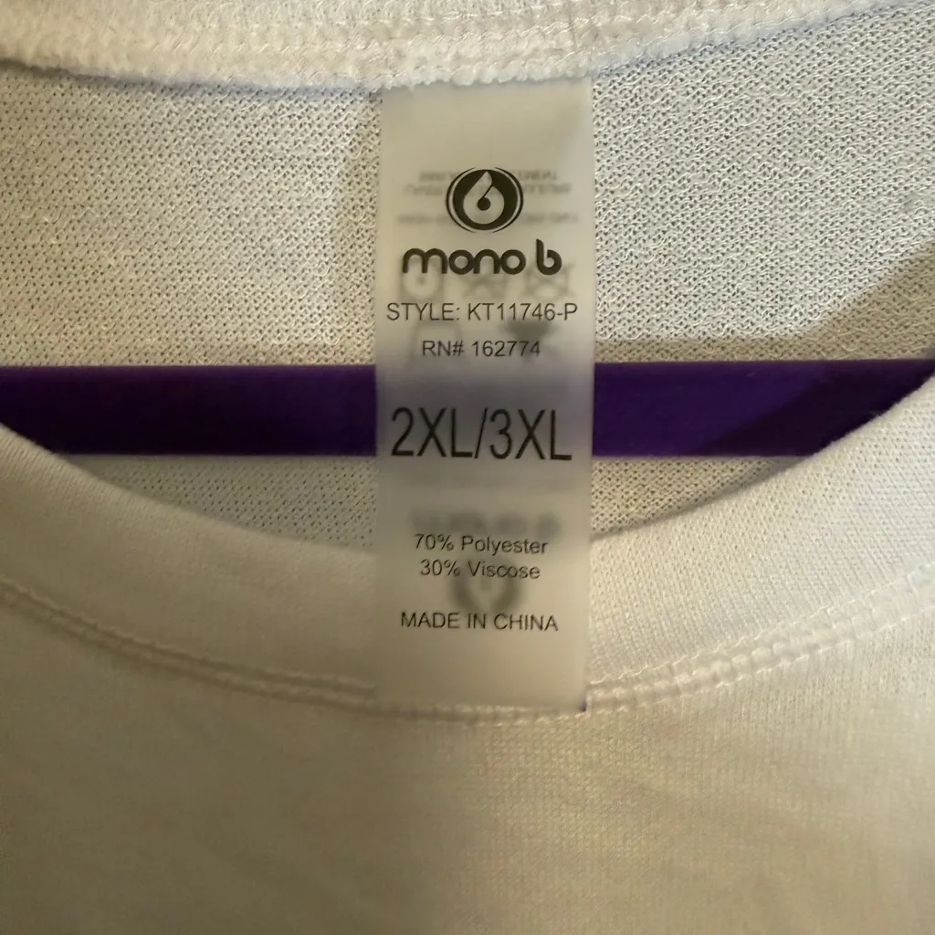 Mono B Classic White Short Sleeve Tee Size undefined - Image 3