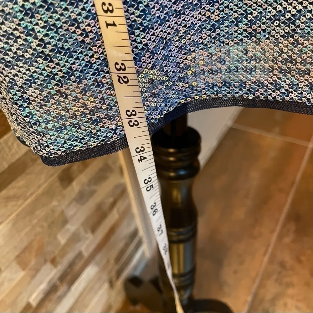 AIDAN Mattox Sequin Halter Mini Dress with Cutout Sz 10 - Image 9