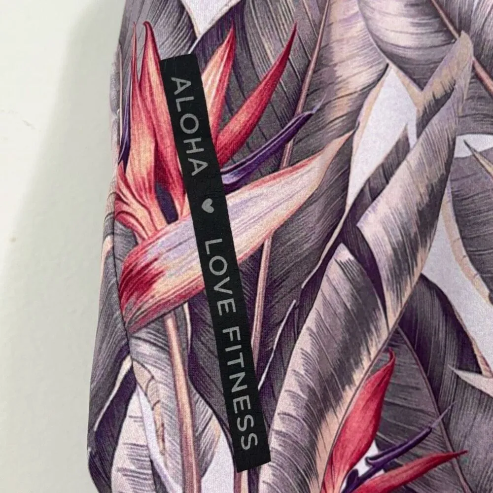 Love fitness aloha reversible Cropped‎ workout tank small Purple - Image 2