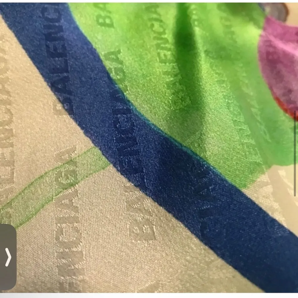 NWOT balenciaga watercolor silk dress - Image 8