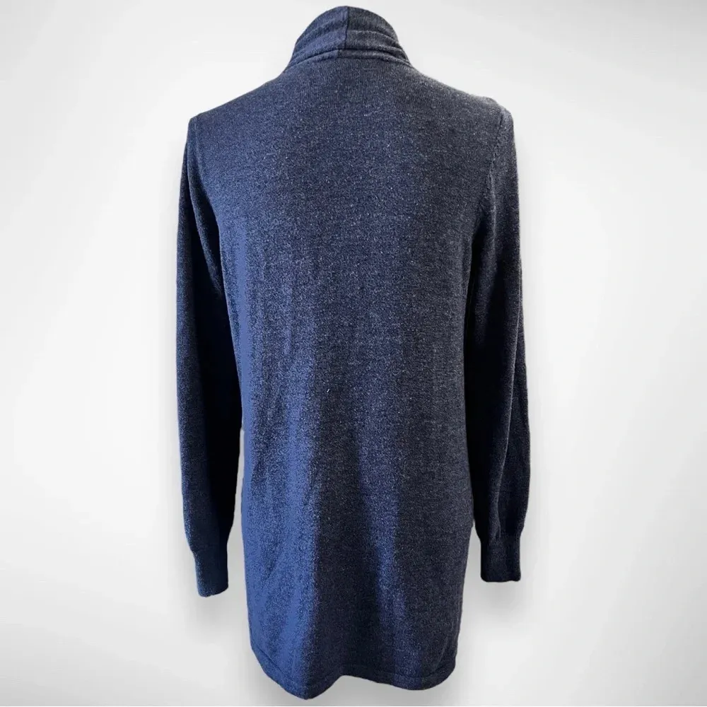 ELLA MOSS Women's Karla Open Front Cardigan‎ Indigo Blue Medium | EUC - Image 4