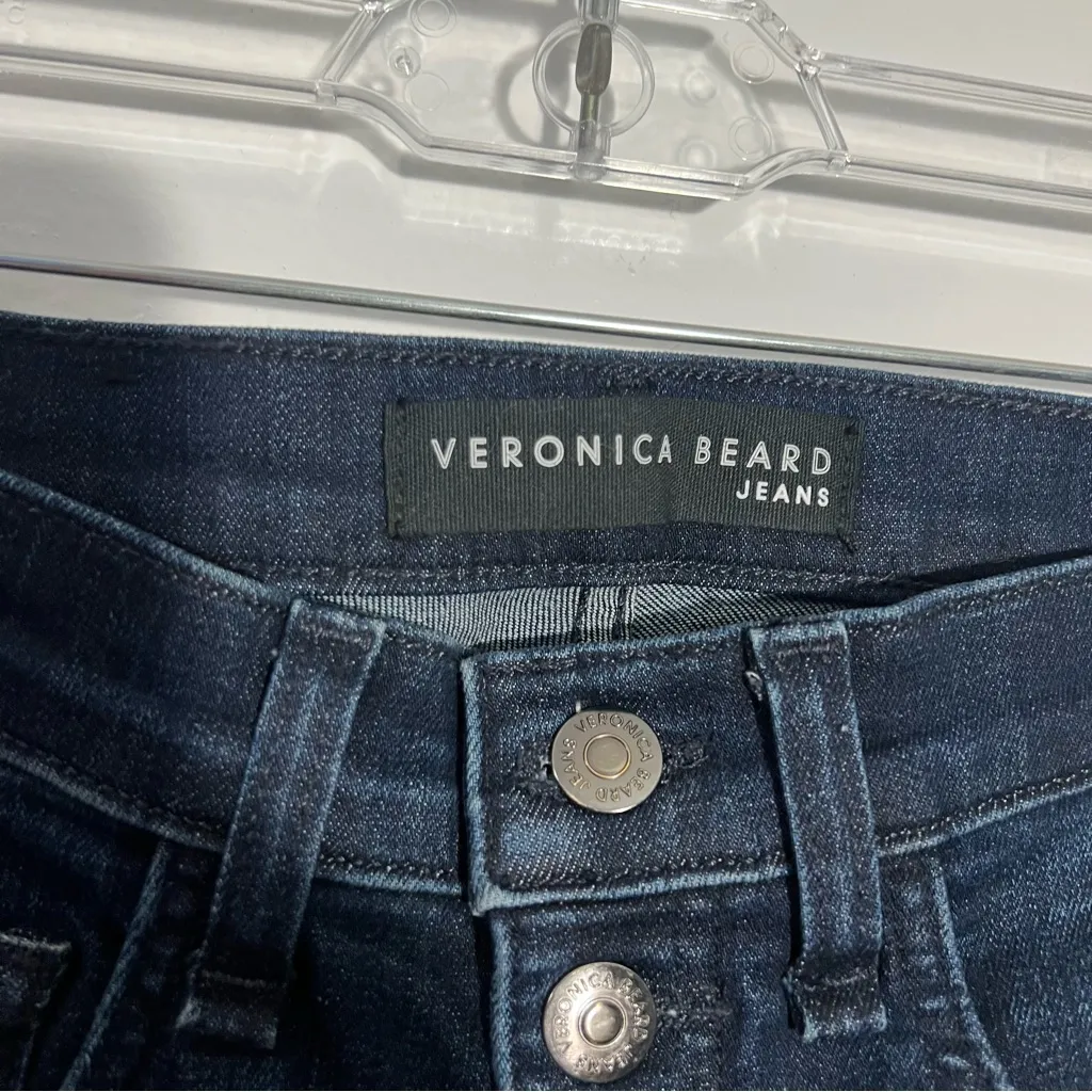 New Veronica‎ Beard Debbie 10" Skinny Midnight with Fray And Tux Size 26 - Image 11