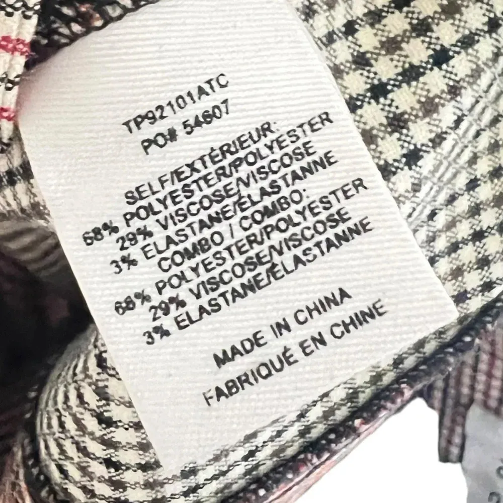 Derek Lam 10 Crosby Red Brown Plaid Trousers - Image 4