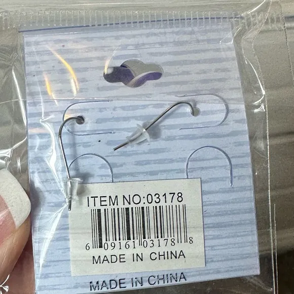 Purple and Yellow Floral‎ Earrings - Image 3