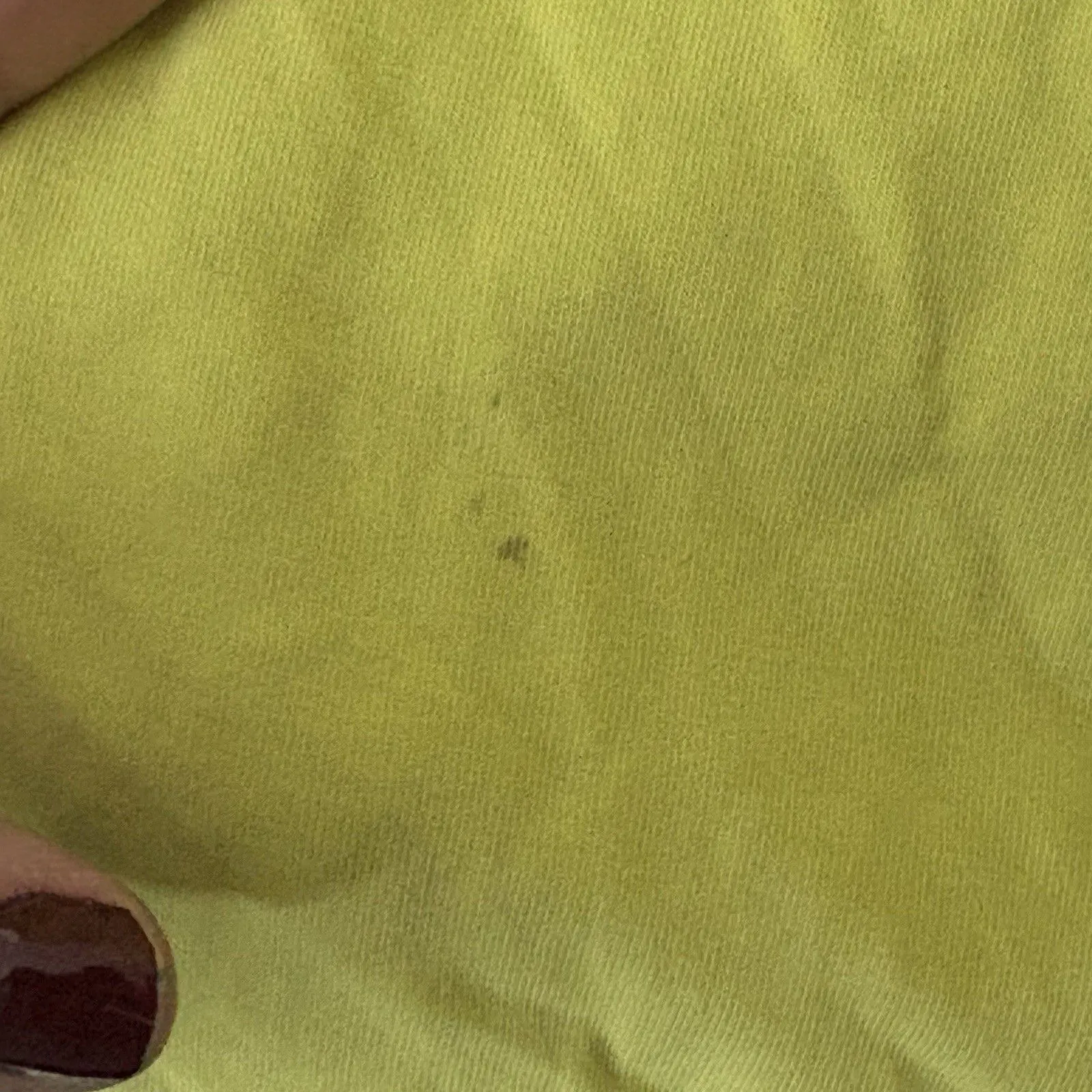 Sundance Gentle Graces Tank Top Womens M Lime Green Ruched Sheath Cotton Stretch - Image 4