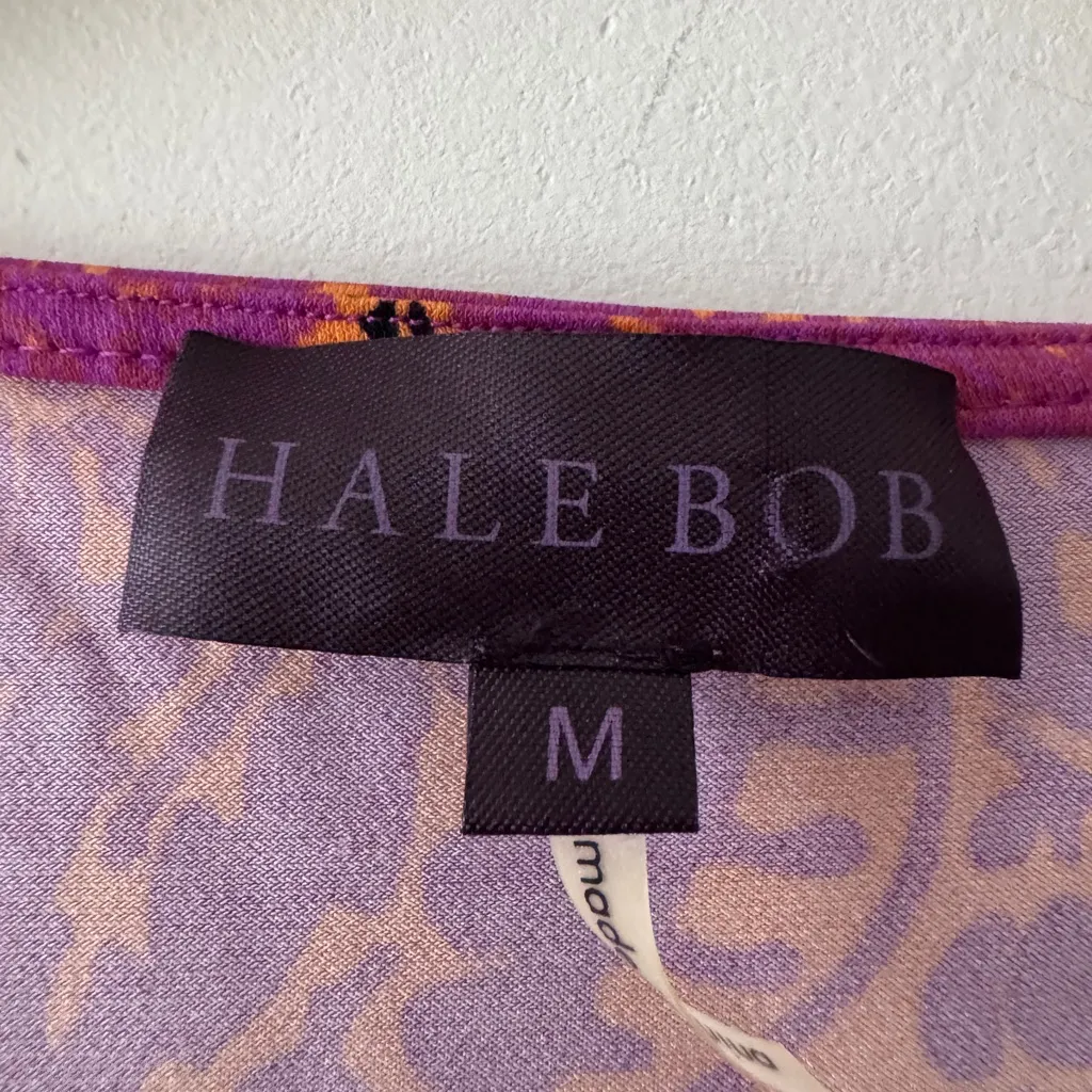 Hale Bob Woman’s Sleeveless Beaded Boho Style Straight Dress Orange Purple - Image 5