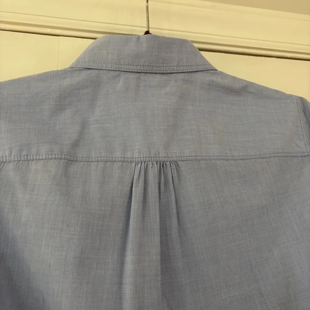 Tommy Hilfiger Women’s Size 6‎ Blue Pintucked Button Down Shirt Blouse Cotton - Image 11