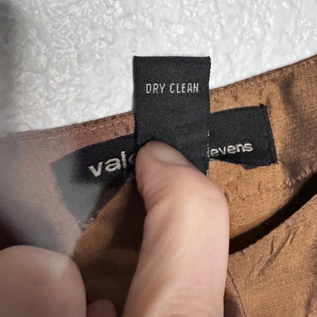 VALERIE BY VALERIE STEVENS 100% SILK COPOER BLAZER SZ XL - Image 5