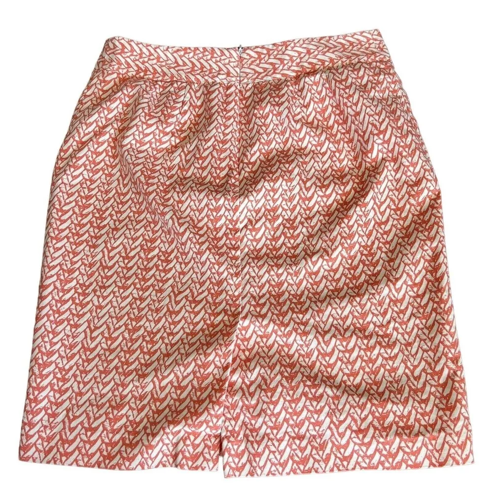 Cynthia Rowley Skirt Size 6 Print Back Slit - Image 11