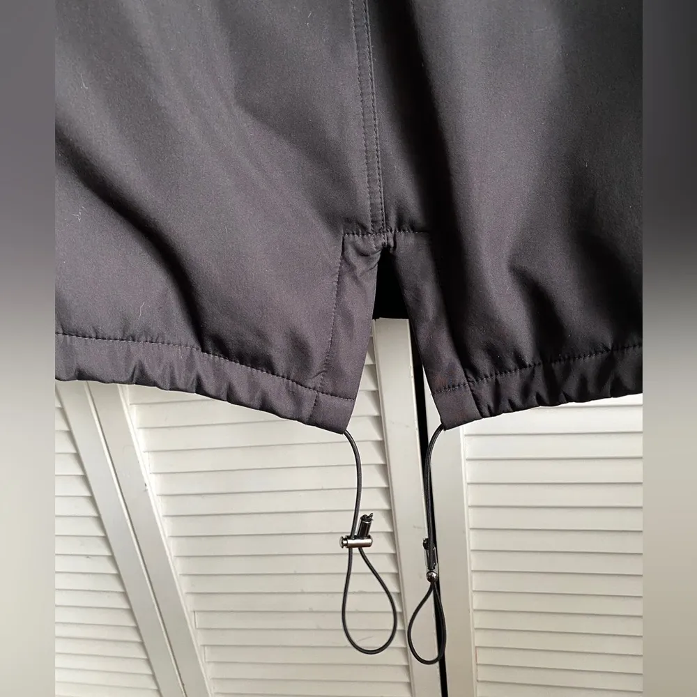 S13 Winter Parka Coat Black with Faux Fur Attached Hood Size Small - Image 11