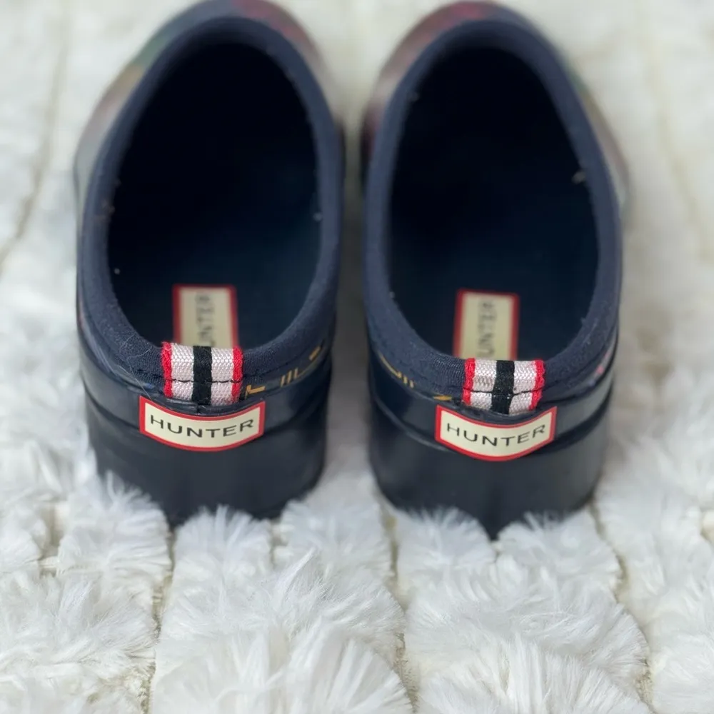 HUNTER Original Play Logo Women's Waterproof Rainbow Clogs Size 7 - Image 6