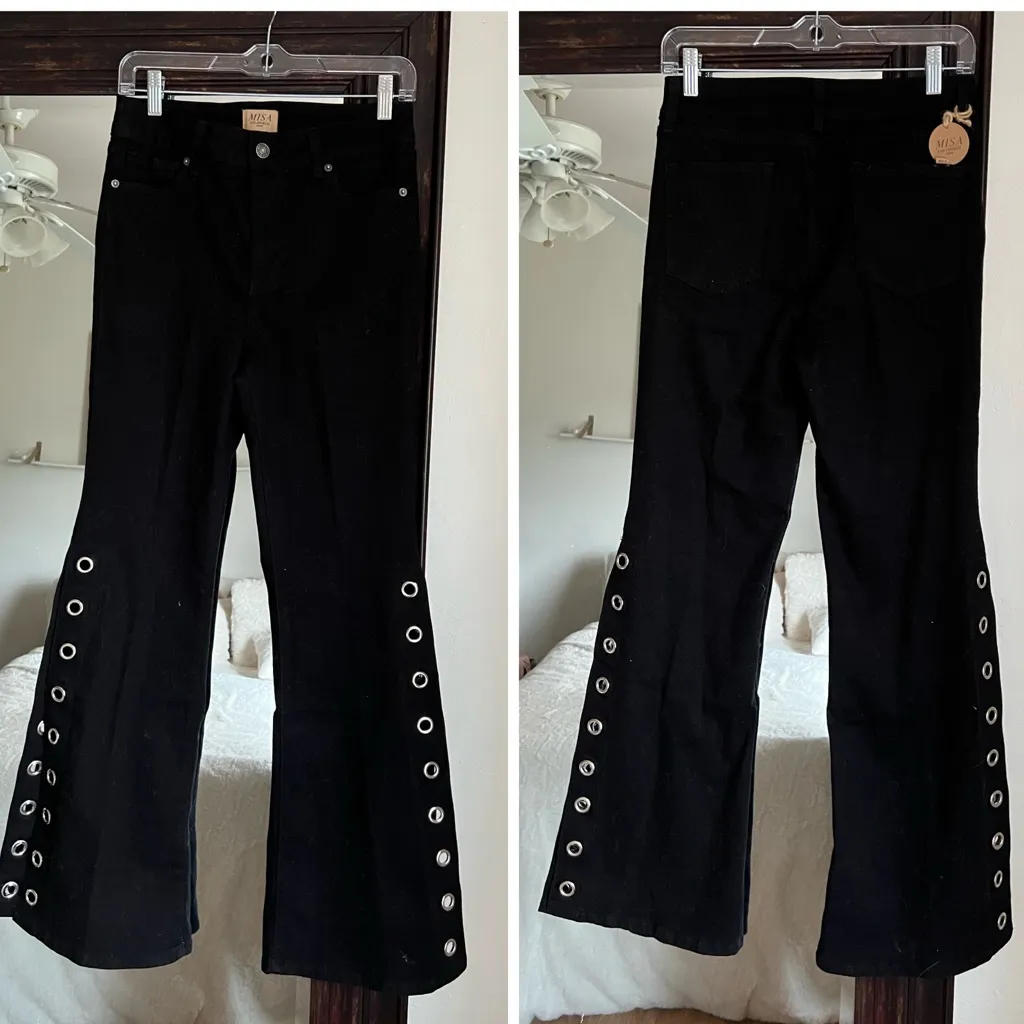 Misa Los Angeles Superstar Cropped Gromment Jeans New With Tags 25 - Image 2