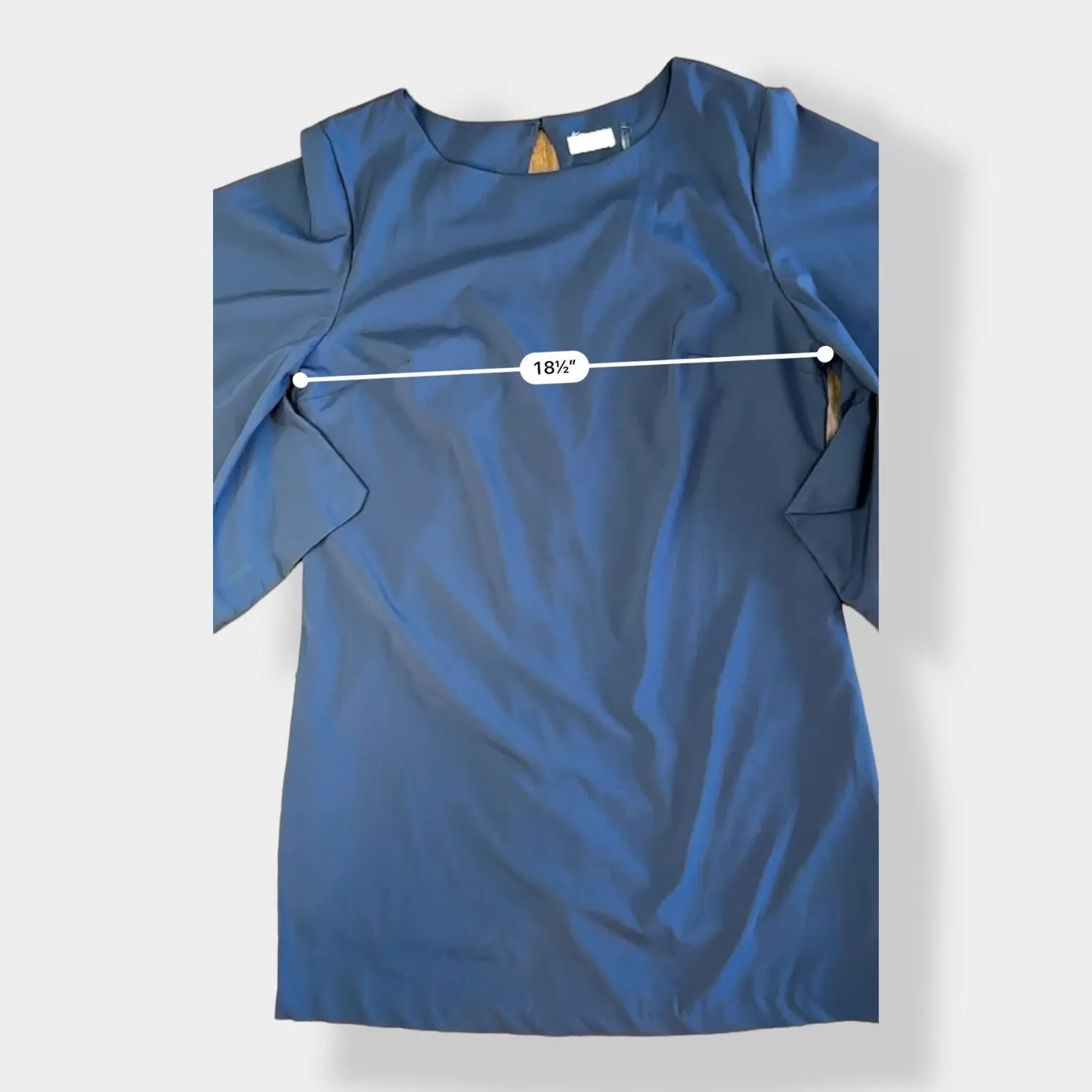 BLVD the‎ Label Shift Dress Flutter Sleeves Size L Black Size L - Image 4