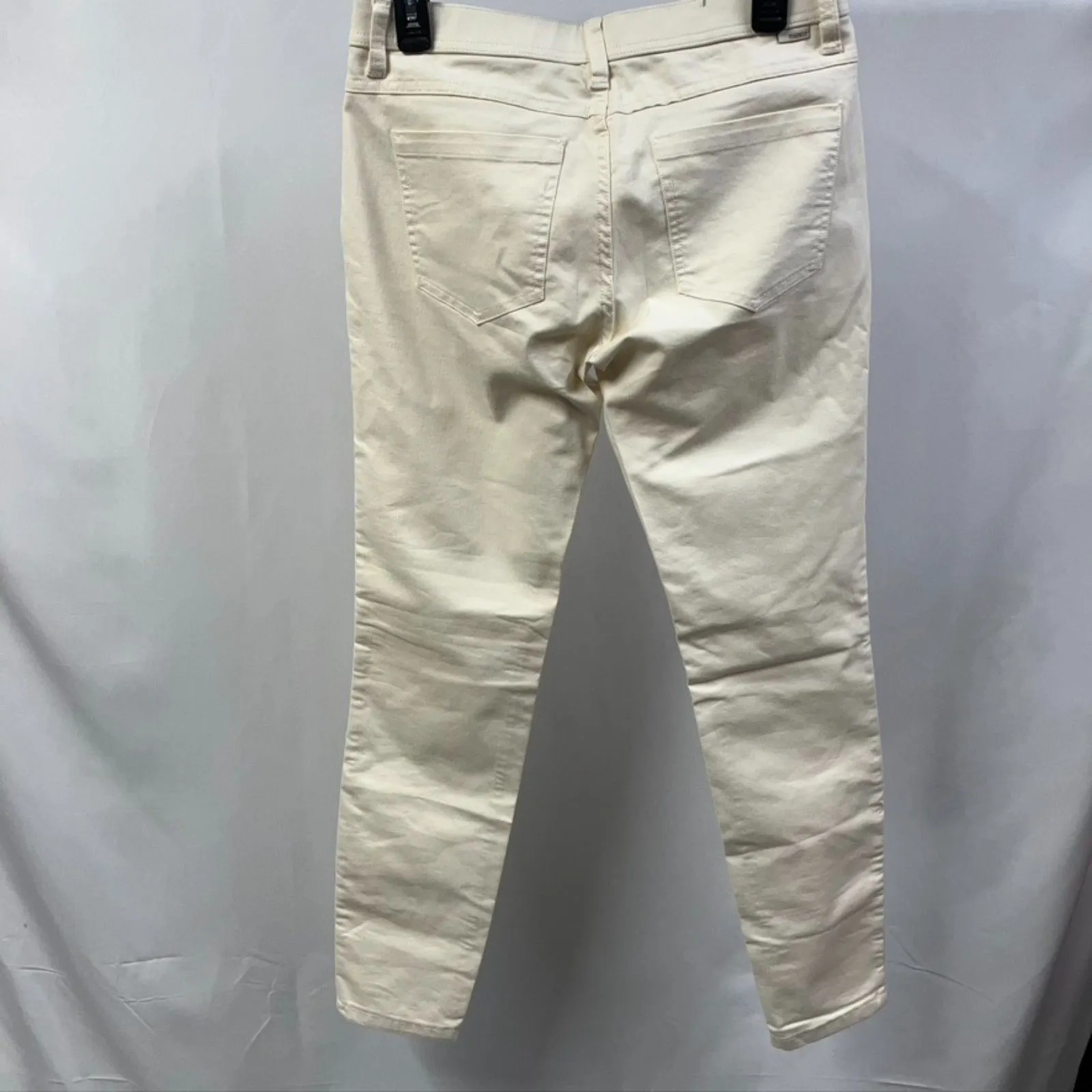 Toad & Co. Sequoia Skinny‎ Pant Ivory Womens 6 Organic Cotton Spring Preppy - Image 5