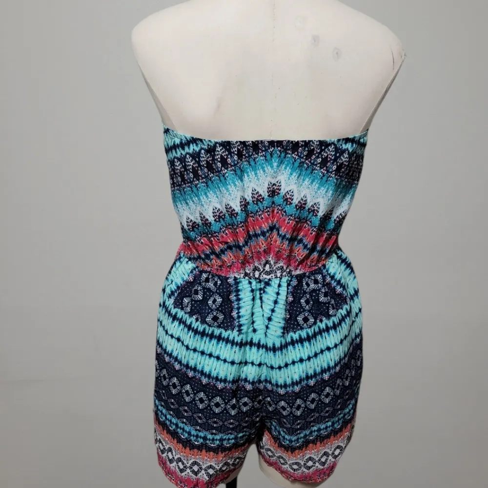 Bebop  Aztec Strapless romper size medium - Image 5
