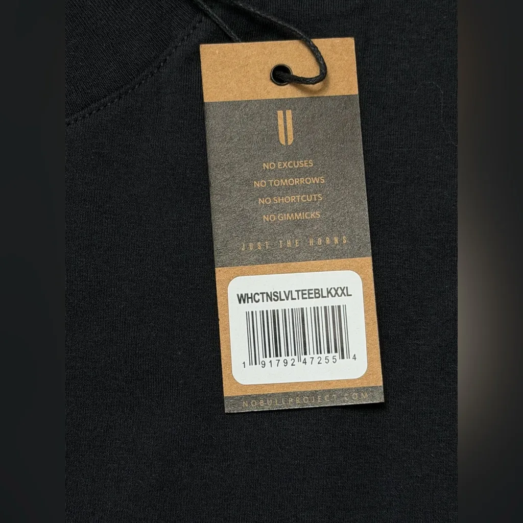 NWT NOBULL Women’s Heavyweight Cotton Tank Sleeveless Tee - XXL - Black - Image 6