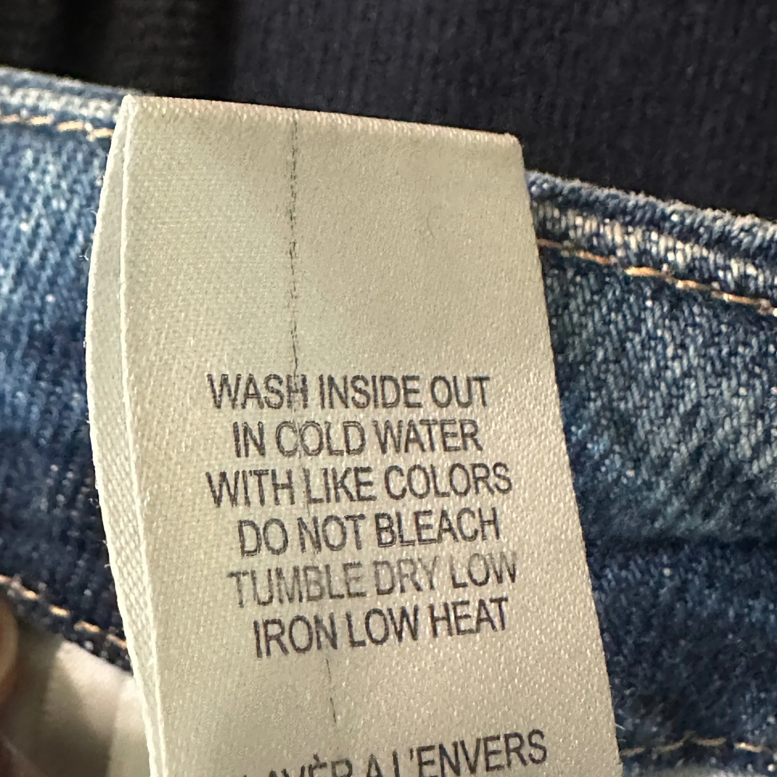 Good American Womens Good Curve Straight Jeans 14/32 Clean Girl Raw Hem - Image 6