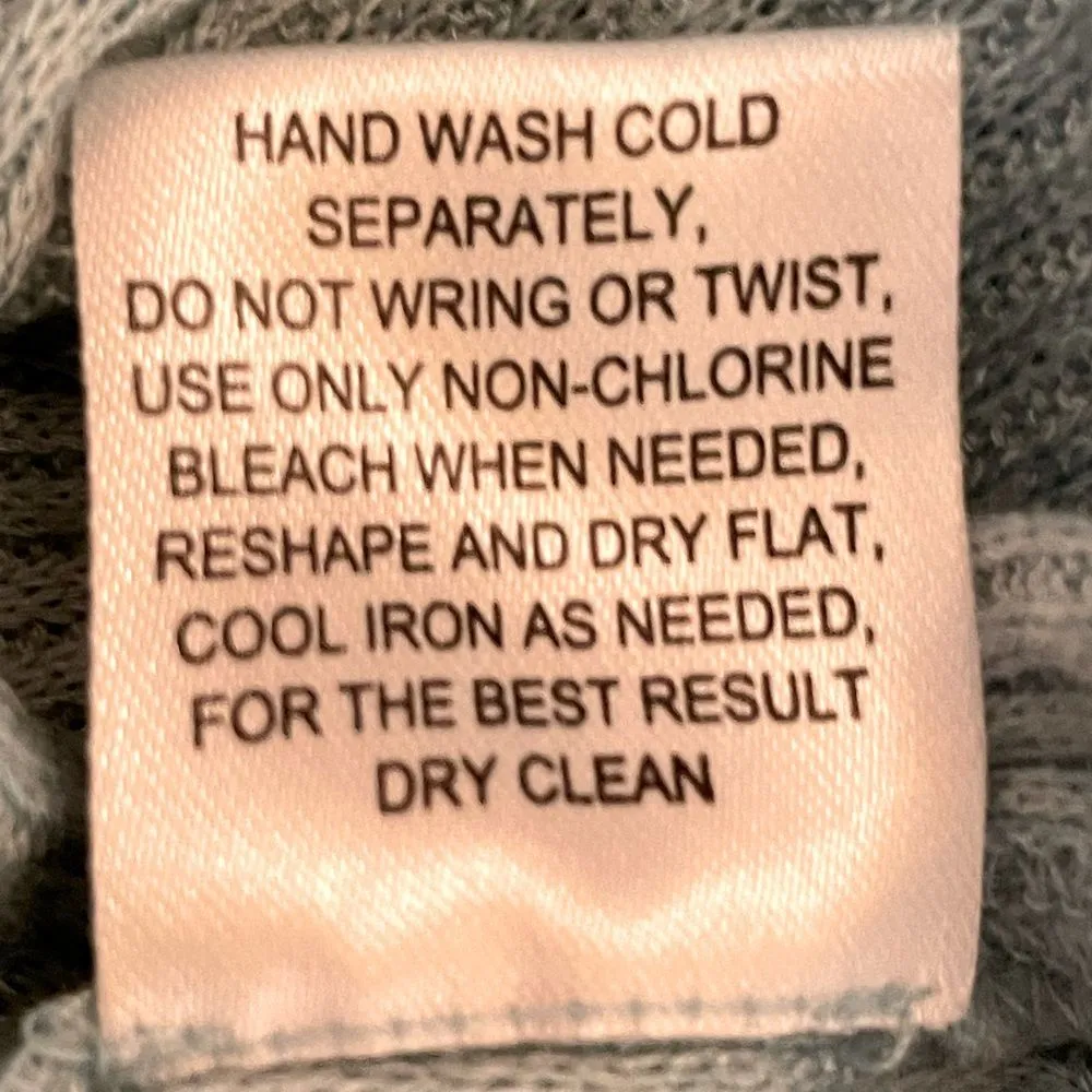 Pink Rose Drawstring-Hem Knit Top Sweater‎ Light Teal Blue Size Medium - Image 7