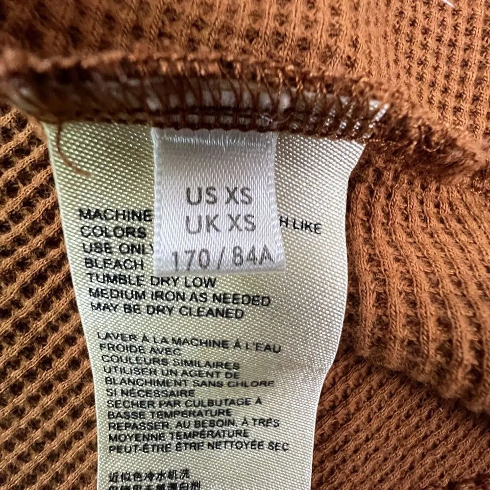 Maeve Anthropologie Womens Xsmall Long‎ Sleeve 3 Button V-neck Oversize Shirt - Image 5