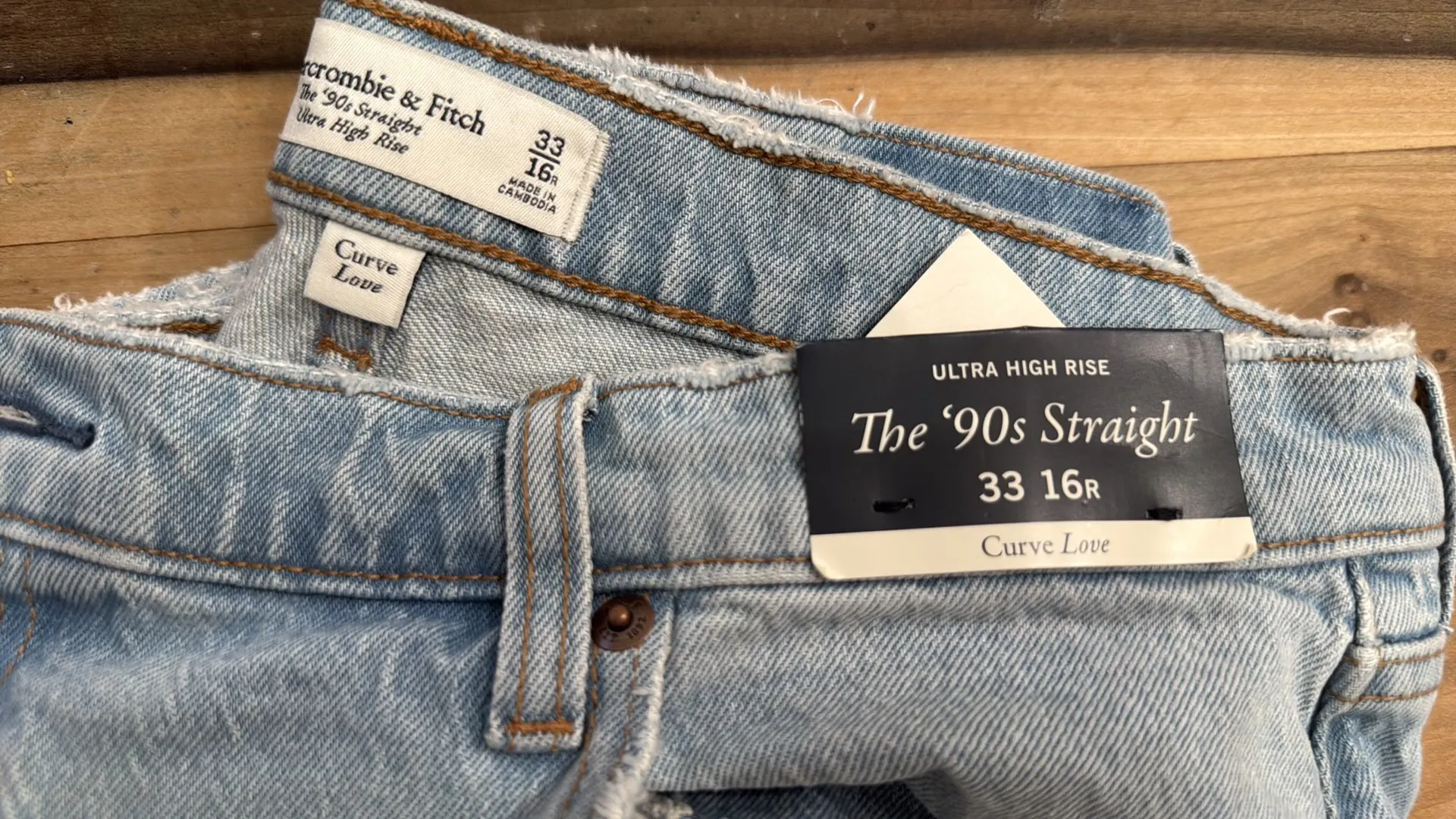 The 90s Abercrombie Straight Ultra High-Rise Curve Love - Image 2