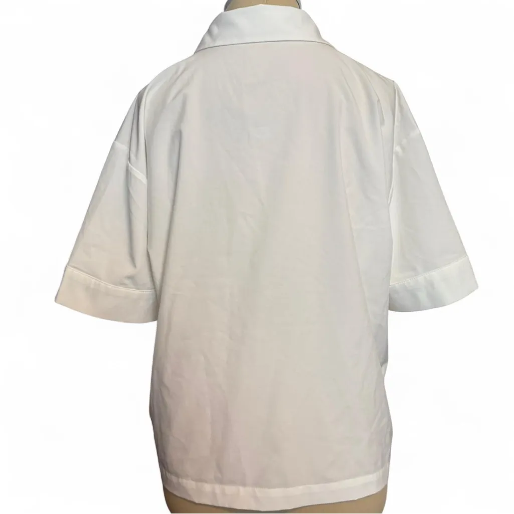 Modern Works white short sleeve button up shirt
Size M Size M - Image 6
