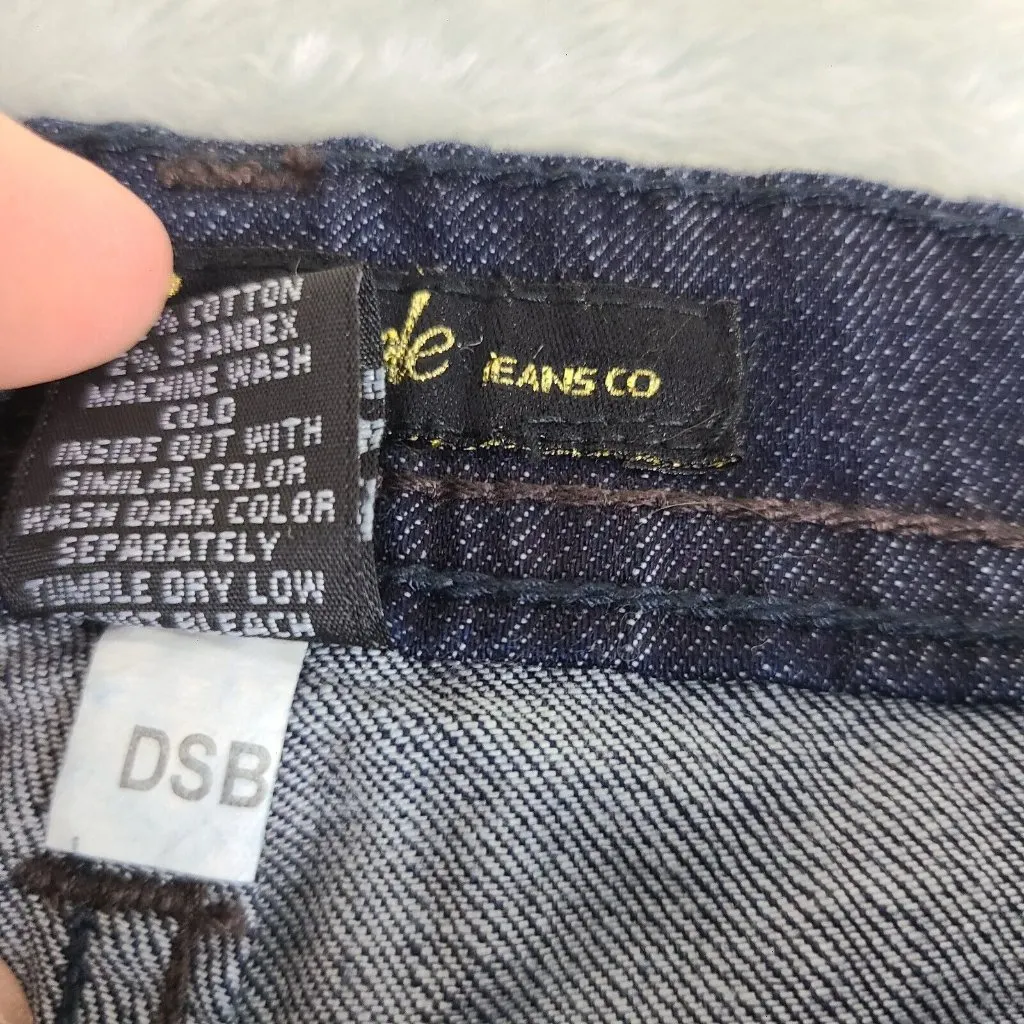 Southpole Women's Premium Denim Jeans Black Stretch Embellished Size 9 NWT - Image 3