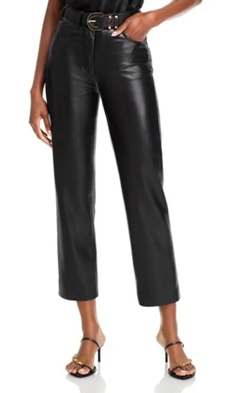 Generation Love Emmett Faux Leather Pants Black Approx Size 2-4 NWOT - Image 1